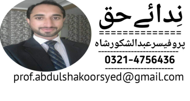عدالتی مراعات اور کارکردگی : پروفیسرعبدالشکورشاہ